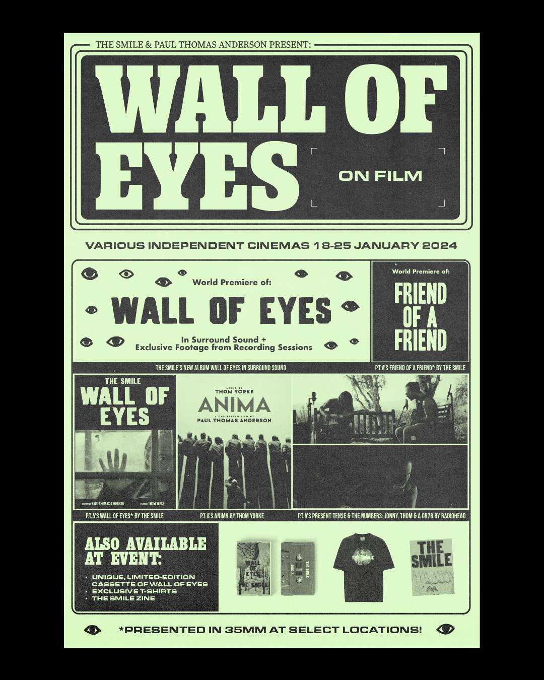 The Smile Wall Of Eyes On Film Poster